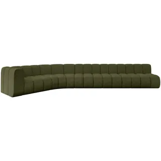altdecor Eckcouch modular 6-Sitzer Grün
