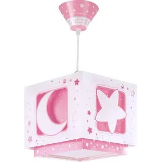 Dalber 63232S Hängeleuchte Rosafarbener Mond Kinderzimmer Lampe Leuchte, Rosa