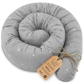 Totsy Baby Seitenschläferkissen Bettschlange Body Pillow 400 cm Baumwolle - Kopfkissen lang Bettrolle Schlafkissen Nackenrolle Kissen Oeko-Tex Galaxie