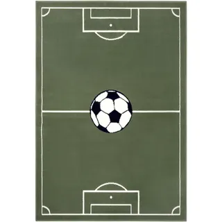 HANSE Home Teppich »Estadio«, rechteckig, 8 mm Höhe, Kinderteppich, Spielteppich, Spielunterlage, Fußball, Kinderzimmer, grün