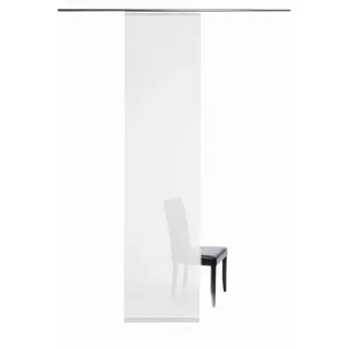 Homing Flächenvorhang Weiß Textil, Küche, 60x245 cm, Oeko-Tex® Standard 100, Wohntextilien, Gardinen | Wohnzimmer Schlafzimmer Kinderzimmer 245 x 60 cm(1Stück)