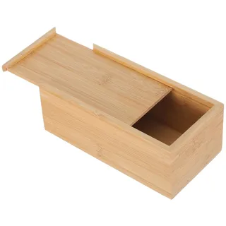 STOBOK 2Er Set Aufbewahrungsbox Aus Holz Mit Schiebedeckel Unlackierte Holzbox Für Schreibtisch-Organizer Stiftebox Erinnerungsbox Und Büro-Aufbewahrung Für Dokumente Schreibwaren Kleine Gegenstände