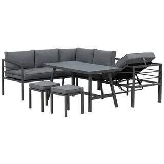 Gardissimo Christine Alu Lounge-Sitzgruppe grau 502533