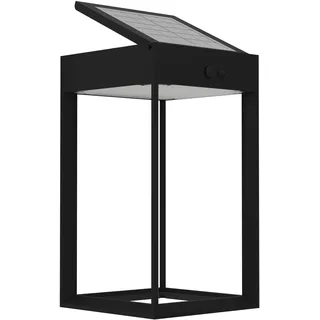 EGLO Solarleuchte Kunststoff 14x25 cm mit Bewegungsmelder schwarz