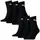 Short Sportsocken 6-Pack schwarz 47-49