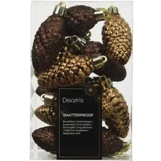 Christbaumhänger Tannenzapfen 4,5x9x14 cm braun