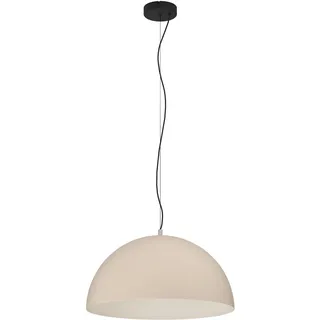 EGLO Hängeleuchte Gaetano 1, 1-flammige Pendelleuchte über Esstisch, Esszimmerlampe aus Metall in Sandfarben und Schwarz, Sand, 150 cm