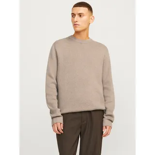 Jack & Jones Strickpullover »JPRBLAMILANO STITCH KNIT CREW NECK SN«, beige