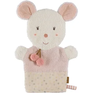 Fehn Waschhandschuh Maus – Baby-Waschlappen mit Tiermotiv | Für fröhlichen Badespaß, saugstark und kuschelweich – für Babys und Kinder ab 0 Monaten – mit „Glow-in-the-dark“ Bestickung