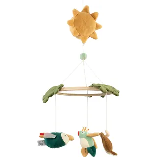 Baby musical mirror mobile, Wildlife 302430003 - Bunt