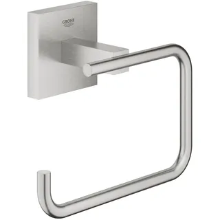 Grohe Start Cube - Papierhalter (ohne Deckel, verdeckte Befestigung, Material:Metall), supersteel, 40978DC0