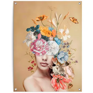 Poster REINDERS "Blumig", bunt (farbe bild(er): bunt), B:60cm H:80cm T:0,1cm, Leinwand, Bilder, Poster