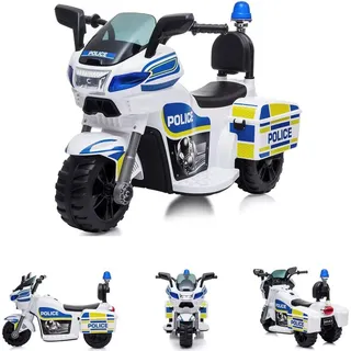 Chipolino Kinder Elektromotorrad Polizei blau, weiß (7.20 V)