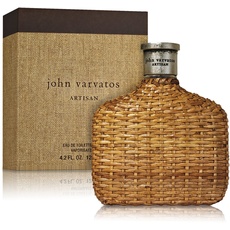 John Varvatos Artisan – Eau de Toilette homme/men, 125 ml, sommerlicher Duft für Herren, extravagante Mischung aus Ingwer & Orangenblüten, handgeflochten im edlen Design Flakon