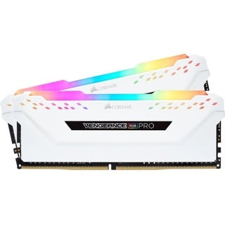 Vengeance RGB PRO weiß DIMM Kit 32GB, DDR4-3200, CL16-20-20-38 (CMW32GX4M2E3200C16W)