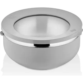 Vip Ahmet 800ml Rundes Vakuum Aufbewahrungsbox Set Vorratsbehälter Set Vorratsdosen Stapelbar für Küche Silber