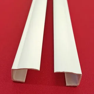 Easy-Shadow - 8 Stück Seitenschienen Länge 210 cm selbstklebend für Klemmfix-Rollo Verdunkelungsrollo - PVC Führungsschiene kürzbar Montage ohne Bohren Verdunkelung - weiß