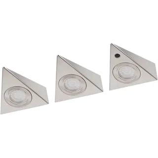 Müller-Licht LED-Unterbauleuchte Trios Sensor, 8W, 3000K, 3 Stk