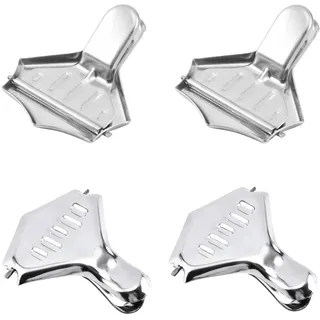 Zitronenschnitzelpresse,4 PCS Handbuch Entsafter Kleine Zitruspresse Handheld Zitronenpresse aus Edelstahl Orangenpresse Manuell Saft Wedge Werkzeuge Küche