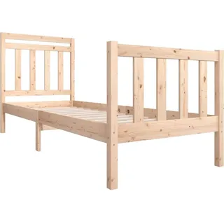 vidaXL Massivholzbett 180x200 cm - Braun