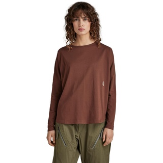 G-Star RAW Damen Woven Mix Loose Top, Braun (Chocolate lab D22090-B771-D312), S