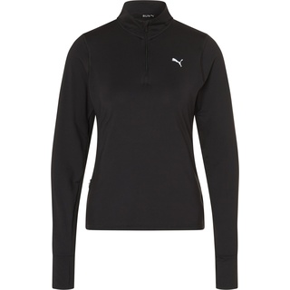 Puma Run Favorite 1/4 Zip W Pullover, Schwarz, L