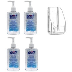 Purell Advanced Hygienisches Händedesinfektionsmittel 4 X 300Ml Pumpflasche Mit Wandhalterung