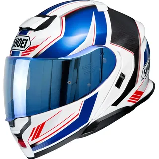 Shoei Neotec 3 Grasp, Klapphelm - Weiß/Blau/Rot/Schwarz - S