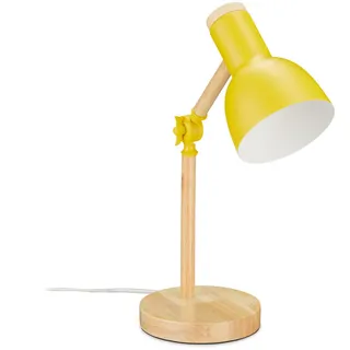 Relaxdays Schreibtischlampe Gelb