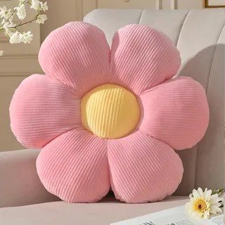 Yhoelata Blumen Kissen Rosa, Sitzkissen Boden Aesthetic Zimmer Deko Bedroom, Ganseblumchen Dekokissen Kinderzimmer, Preppy Room Decor, Sofa Kissen 39 cm