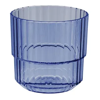 APS LINEA Trinkbecher, blau, Robuster Getränkebecher aus bruchsicherem Tritan, Maße (Ø x H): 8,5 x 8 cm, 220 ml