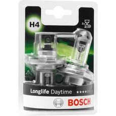 Bosch H4 Longlife Daytime Lampen - 12 V 60/55 W P43t - 2 Stücke