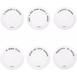 Villa d'Este Home Tivoli Set 6 Speiseteller 27 cm Porzellan S.P.Q.eRe