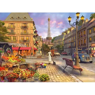 Ravensburger Puzzle 12000198 - Spaziergang durch Paris 500 Teile Puzzle für Erwachsene und Kinder ab 12 Jahren, Stadt-Puzzle Paris
