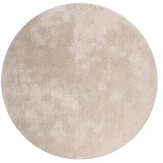 Hochflorteppich Wellness beige 160x160 cm