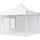 Faltpavillon 3 x 3 m inkl. 2 Seitenteile Weiß