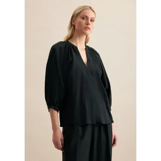 Tunika SEIDENSTICKER "Schwarze Rose", Damen, Gr. 38, schwarz, 100% Leinen, unifarben, Tuniken Tunika