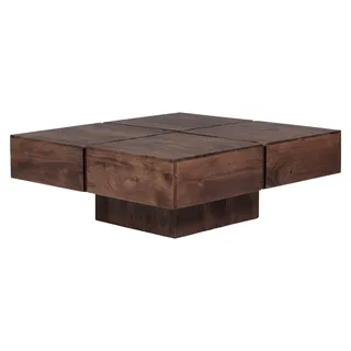 Couchtisch Amberley Akazie 80x80 cm - Braun