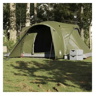 vidaXL Kuppel-Familienzelt 6 Personen Olivgrün