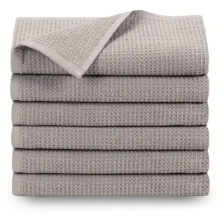 ZOLLNER Handtuchset 50 x 70 cm grau 6-tlg.