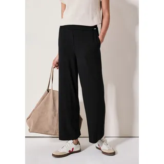 Cecil Culotte Style Neele Sommerhose, weicher Viskosemix mit Stretchanteil schwarz M (40)