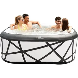 MSpa PureHaven aufblasbarer Whirlpool 185x185x68 cm für 6 Personen selbstreinigend inkl. Filterkatuschen und Abdeckung Leergewicht 35 kg