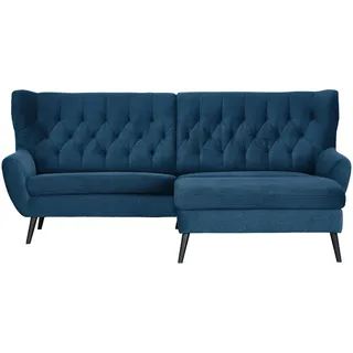 Stylife Ecksofa , Blau , Textil , Buche , vollmassiv , Uni , Ottomane rechts, L-Form , 237x165 cm , Typenauswahl, Stoffauswahl, seitenverkehrt erhältlich, Rücken echt, Armteil links, Armteil rechts , Wohnzimmer, Sofas & Couches, Wohnlandschaften, Ecksofas