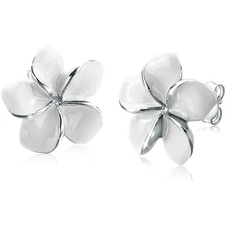 Elli Ohrstecker Frangipani Blüte weiß 304821112
