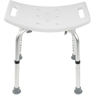 Karat Duschhocker Noah Plus - Höhenverstellbar Anti-Rutsch-Gummifüße Belastbar bis 150 kg 1 St