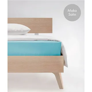 Colours 009100 Mako-Satin 100 x 200 cm eisblau