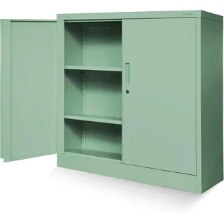 Jan Nowak C001B Aktenschrank 92,5 cm x 90 cm x 40 cm Pastellgrün