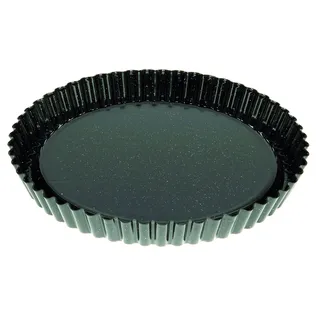 Riess, 0868-022, Obsttortenboden 30, CLASSIC - BACKFORMEN, Durchmesser 30 cm, Höhe 3.7 cm, Emaille, schwarz, Induktion
