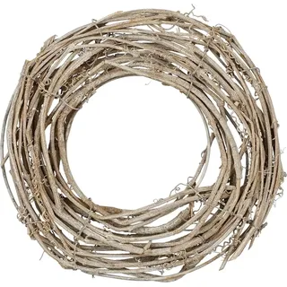 Mica Decorations Kranz Weide 3 cm x Ø 20 cm Hellbraun