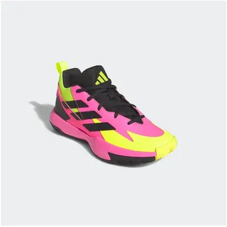 Adidas Unisex Cross 'Em Up Select Mid Trainers Kids Basketball-Schuhe, Lucid pink/Aurora Black/Lucid Lemon, 37 1/3 EU